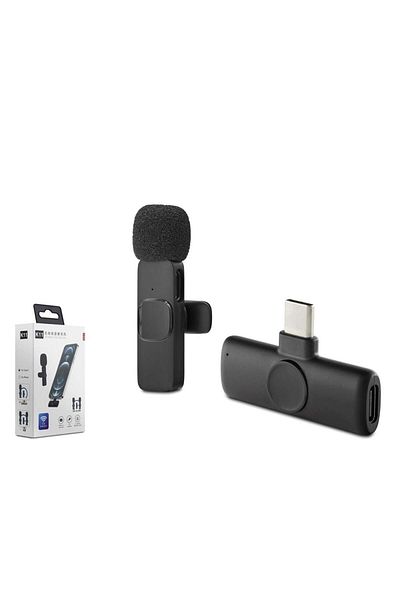 HADRON Hdx2785 Type-C Wireless Lavalier Microphone (Plug and Talk 20 Meters Accessible Reception)