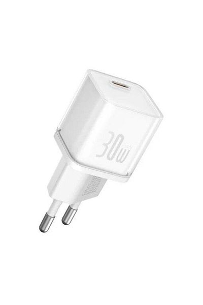 Baseus Incarcator retea Baseus GaN5S, Quick Charge 30W, 1 x USB Type-C (Alb)