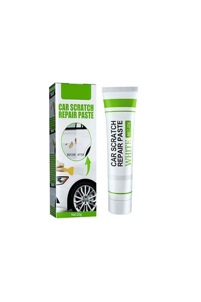 SIKS Kit de reparare a zgârieturilor auto, pastă de lustruit din fibră de sticlă cu uscare rapidă, 20 ml, alb