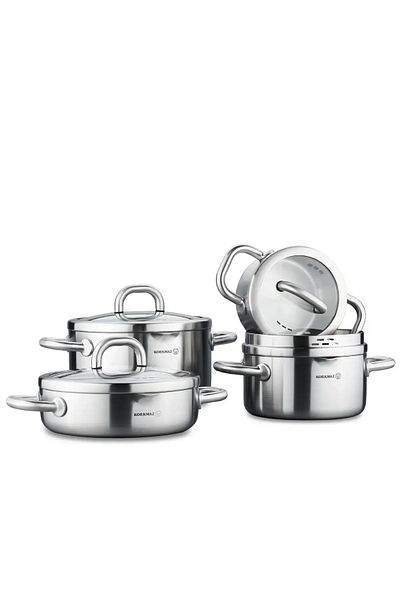 KORKMAZ Professional 8-Piece Pot Set -Induction Based-