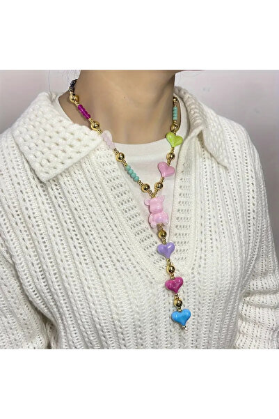 byozanyılmaz Completely Hand Made Design Long Necklace