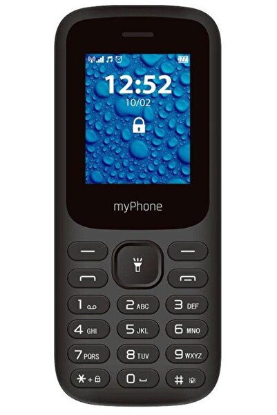 Myphone 2220 Κινητό - 2G Dual Sim, Κλασικό Σχεδιασμό, Μαύρο, Παιχνίδια Snake & Tetris