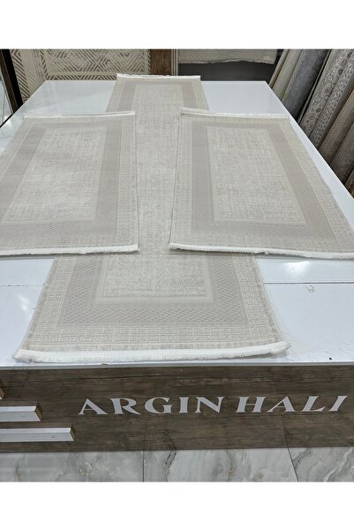 Kumru Yatak Odası Üçlü Halısı Vizon Renk ARGIN HALI