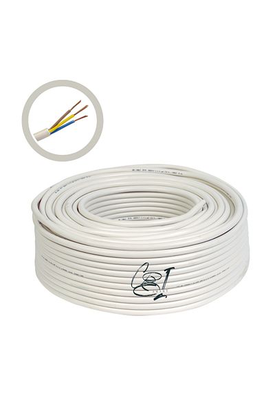 COBI SMART® Cablu electric 3x1.5 mm², 100 m, alb - COBI SMART®