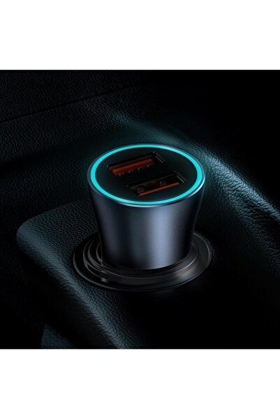 Baseus Baseus Golden Contactor Pro CCJD-A0G car charger, 2 x USB, 40W, Quick Charge, Gray