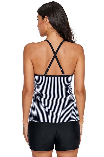 WildFashion Striped print tankini top SW2043-1122