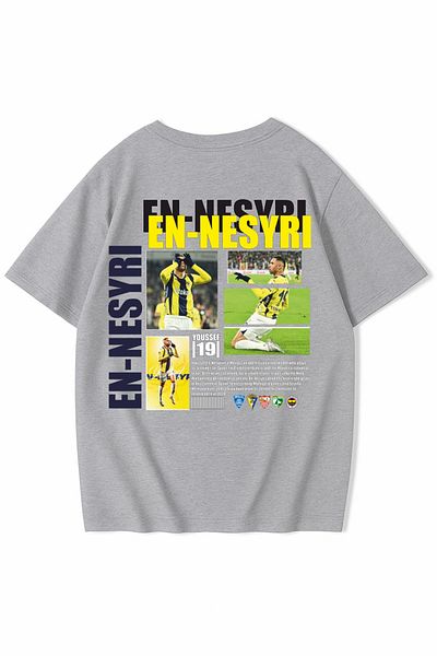 New Shine 1 T-Shirt Is a Gift for Purchases of 6 or More in the Cart - Unisex Oversize Yusuf En-Nesyri T-Shirt