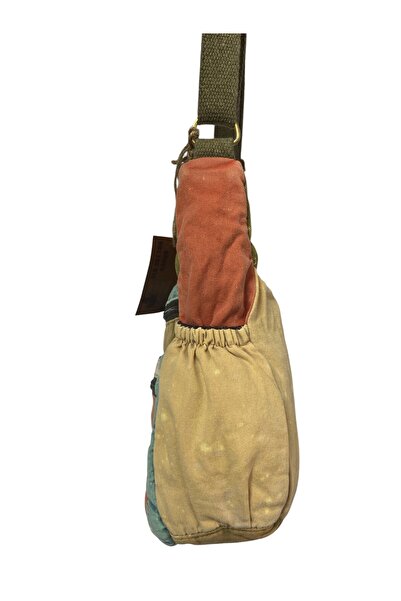 Old Cotton Висококачествена винтидж чанта за всеки ден с дизайн „потрепана“ 28 см x 26 см