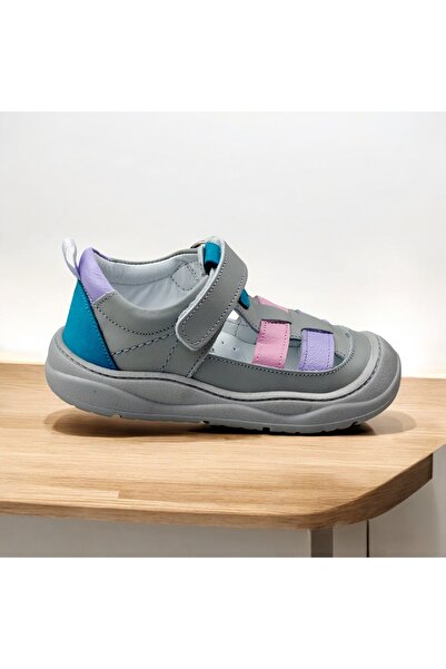 JOJO KIDS Female Child Inside Outside Genuine Leather Orthopedic Closed Sandals , Back Support Shoes