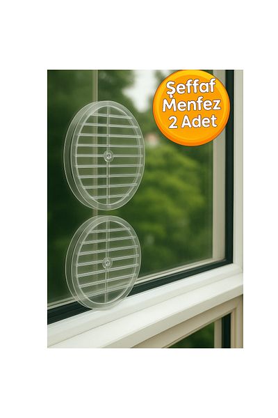 DESIPHON 2 Pieces Natural Gas Compatible Glass Grille - Transparent Ventilation Cover Providing Air Flow