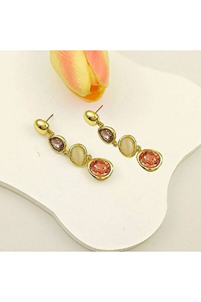 çelik takı design أقراط طويلة من الفولاذ المقاوم للصدأ الملون