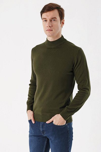 Morven Basic Dynamic Fit Relaxed Fit Half Turtleneck Knitwear Sweater