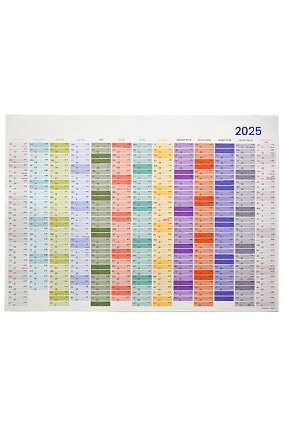 Iordache Laurentiu Calendar anual A2 13 luni 2025, colorat