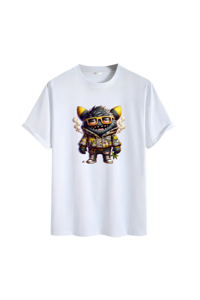 Gölge Store تي شيرت مطبوع عليه شخصية الرسوم المتحركة للجنسين