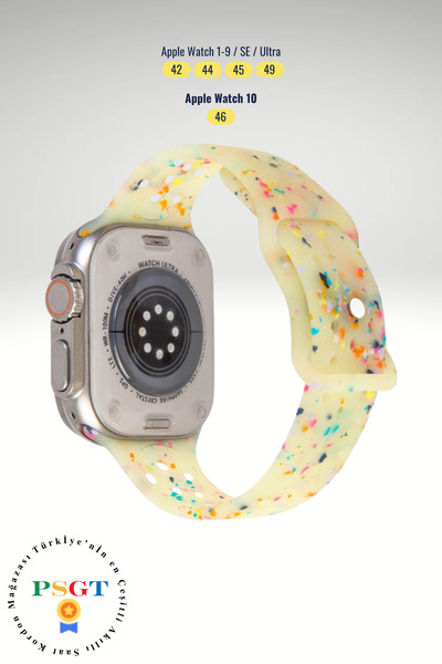 PSGT Apple Watch seri 10-11 46 mm 9/8 7 49 45mm 44mm 42mm Ultra 2 49mm Uyumlu...