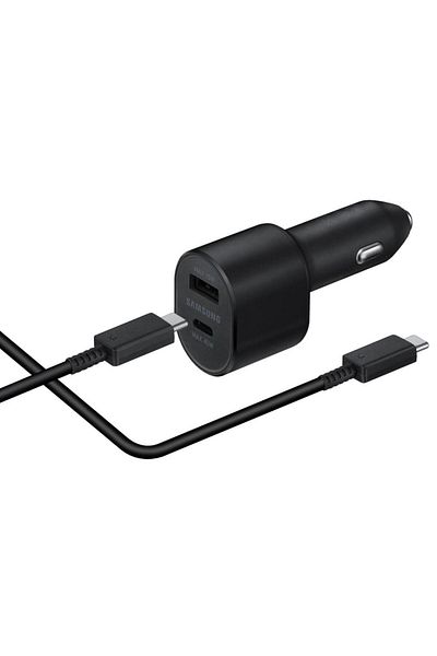 Samsung Incarcator auto Samsung Super Fast Charger EP-L5300XBEGEU, 1 x USB Type-C 45W, 1 x USB-A 15W
