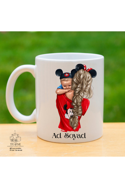 Tu&Se Candles 🍼   كوب بطابع الأم والطفل - تم إعداده بحب