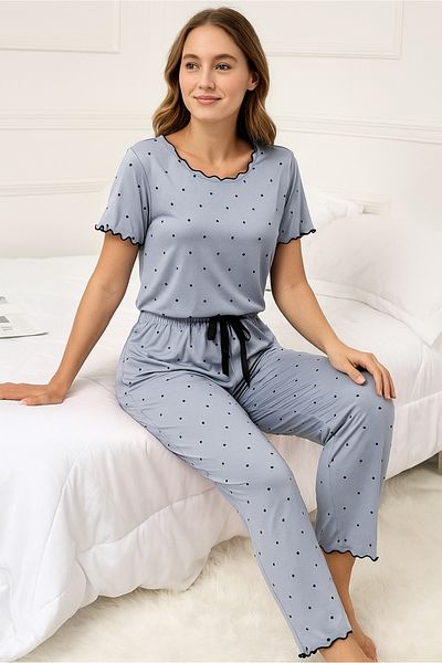DOFİ Women's Patterned Pajama Set