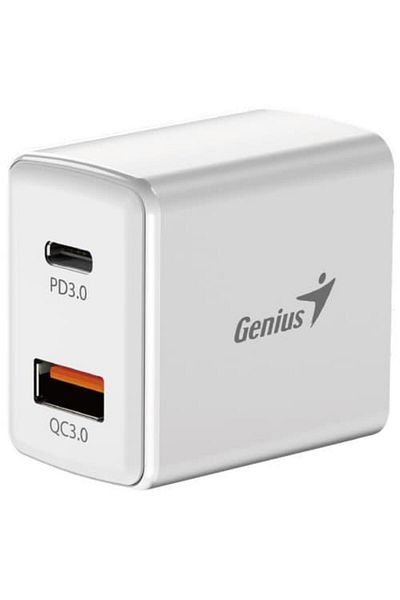 GENIUS Genius Quick Charge 20W power supply, 1 x USB-A + 1 x USB Type-C, PD 20W USB-C or USB-A