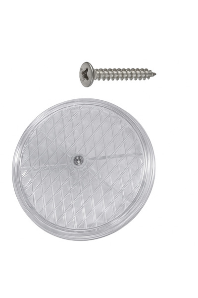 DESIPHON 4 Pieces Transparent Glass Grille – Natural Gas Compatible Ventilation Cover |   Easy Assembly and Sturdy