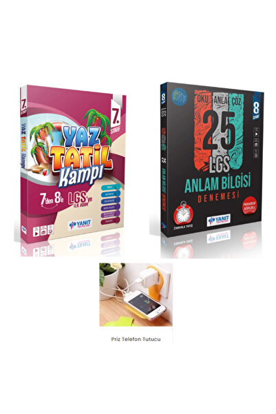 Yanıt Yayınları YANIT 7.SINIF YAZ TATİL KAMP KİTABI + YANIT 8.SINIF ANLAM BİLGİSİ SET 2025 PRİZ TUTUCULU