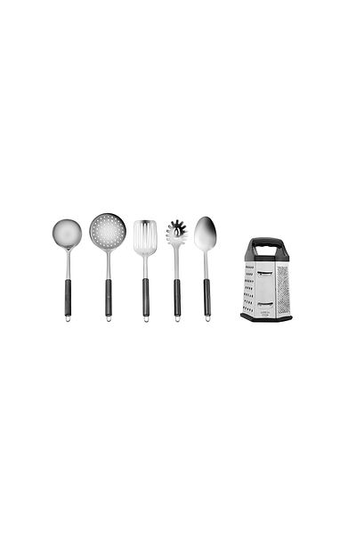 Karaca Prep Quick 6 Piece Kitchen Set with Serving Set and Grater