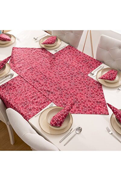 kesenegore طقم تقديم أدوات المائدة 7 قطع 6 قطع صحن أمريكي 35X45 سم + 1 قطعة مثلثة - 50x150