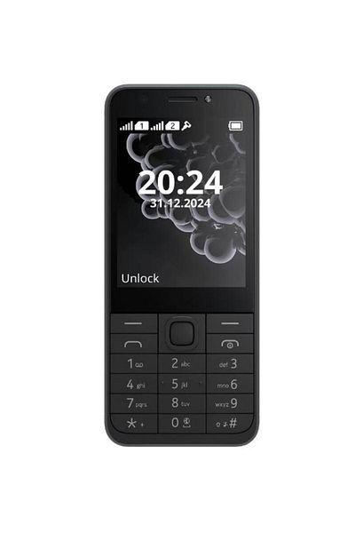 Nokia 230 (2024) Black - Dual SIM, 2.8" TFT LCD, 2G, LED Camera, Long-lasting Battery