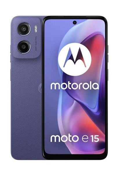 Motorola Moto E15, Helio G81, 6.67" LCD, 2GB RAM, 64GB, Dual SIM, 32MP Camera, Purple
