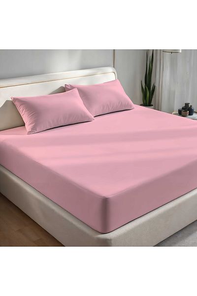 kesenegore Double Fitted Sheet Set 1 Fitted Sheet (160 X 200) 2 Pillowcases (50 X 70)