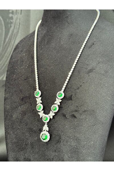 FASHİON JEWELRY Zerra Bella Gümüş Kaplama Taşlı Kolye