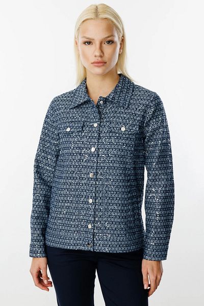 Ekol Self Patterned Sequin Coat