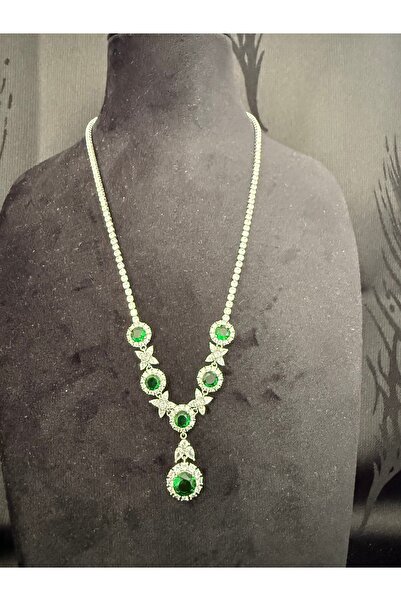 FASHİON JEWELRY Zerra Bella Gümüş Kaplama Taşlı Kolye