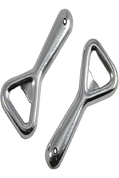 Metaltex Bottle Opener, Silver, 2-Pieces – 0.9 x 9.5 x 16 cm