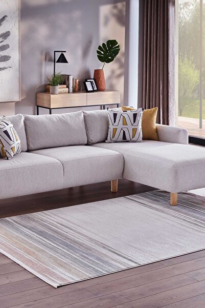 GÜMÜŞSUYU Ledax 17749 Dikdörtgen Makine Halısı, Oturma Odası Halısı