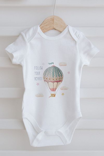 Tuğba Kuğu 3-Piece Baby Body - Little Deer Series - Letter C