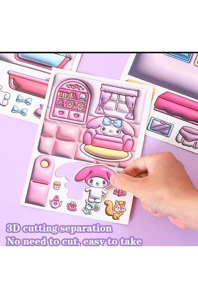 EyER Shoping Sanrio Kawaii DIY Do It Yourself Ticker Li Home Decoration Making Tape Gift 1Pcs Pink