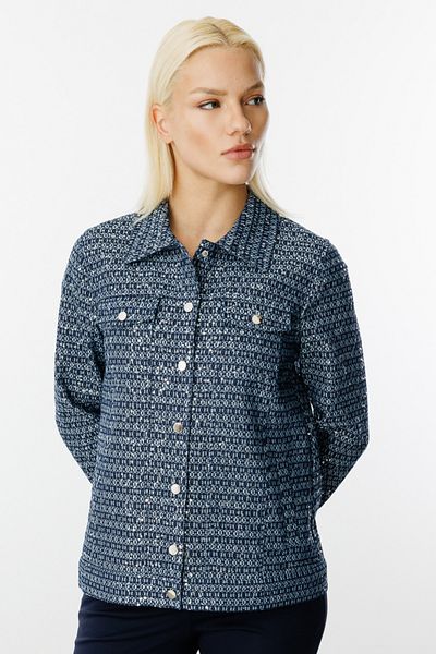 Ekol Self Patterned Sequin Coat
