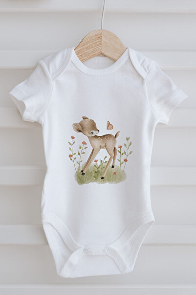 Tuğba Kuğu 3-Piece Baby Body - Little Deer Series - Letter S