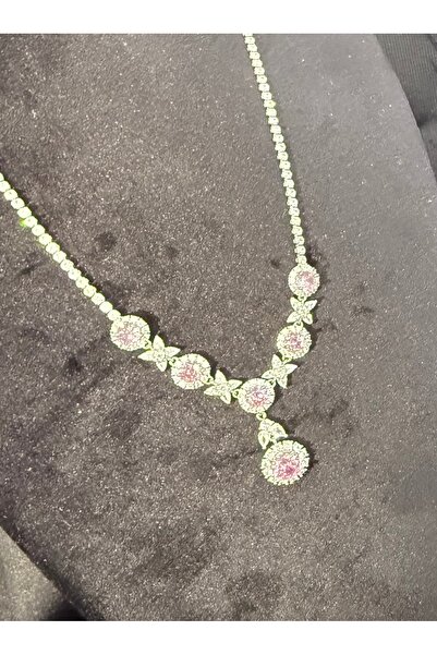 FASHİON JEWELRY Zerra Bella Gümüş Kaplama Taşlı Kolye