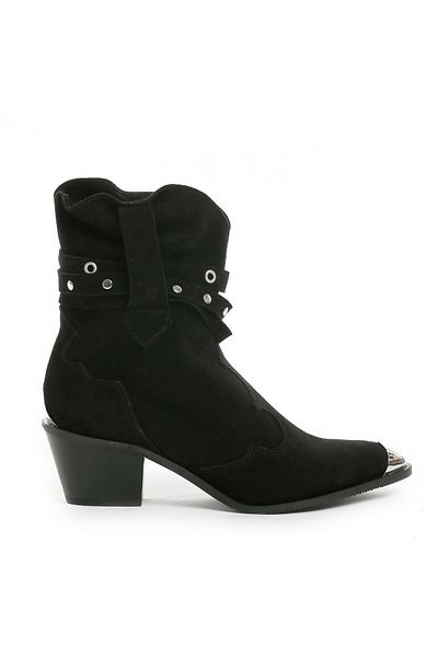 Vanilla Days Emira Black Suede Boots