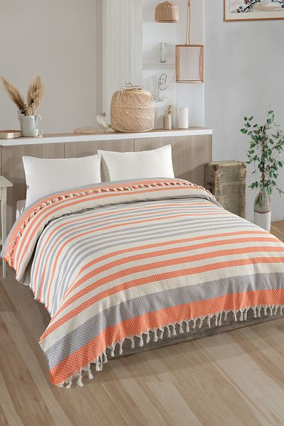 LADYNİL Double Natural Bedspread Pique 210X240