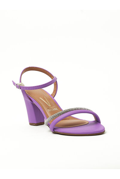 VİZZANO صندل فيزانو للحفلات للسيدات باللون الأرجواني | صنع في البرازيل