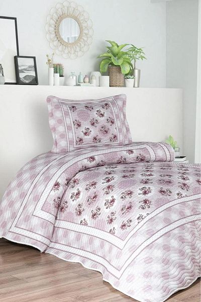 Çeyiz Diyarı Valen Printed Quilted Single Bedspread
