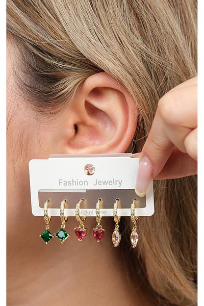 Jack Ferrero Steel Multi Women's Earrings