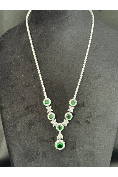 FASHİON JEWELRY Zerra Bella Gümüş Kaplama Taşlı Kolye
