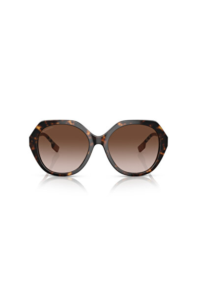 BURBERRY Women Irregular Madeline Sunglasses- Be 4375 - Lense Size:55mm - Dark Havana
