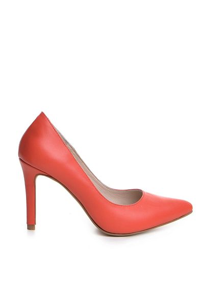 Vanilla Days Pantofi Stiletto cu toc Corina Piele naturala, corai