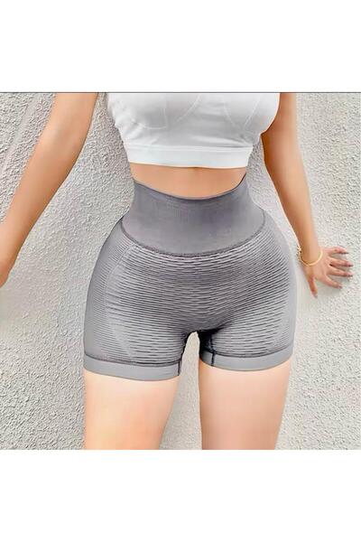 TUMBA'S Spor Giyim Fitness Yoga Şortu Yüksek Bel Toparlayıcı Dikişsiz Elastik...