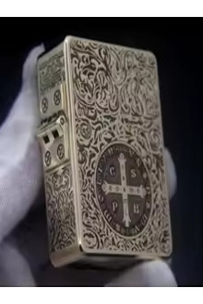 HK GİFT SHOP 912 Retro High End Su Geçirmez Mühürlü Zırh Sabitleşen Gazyağı Ç...